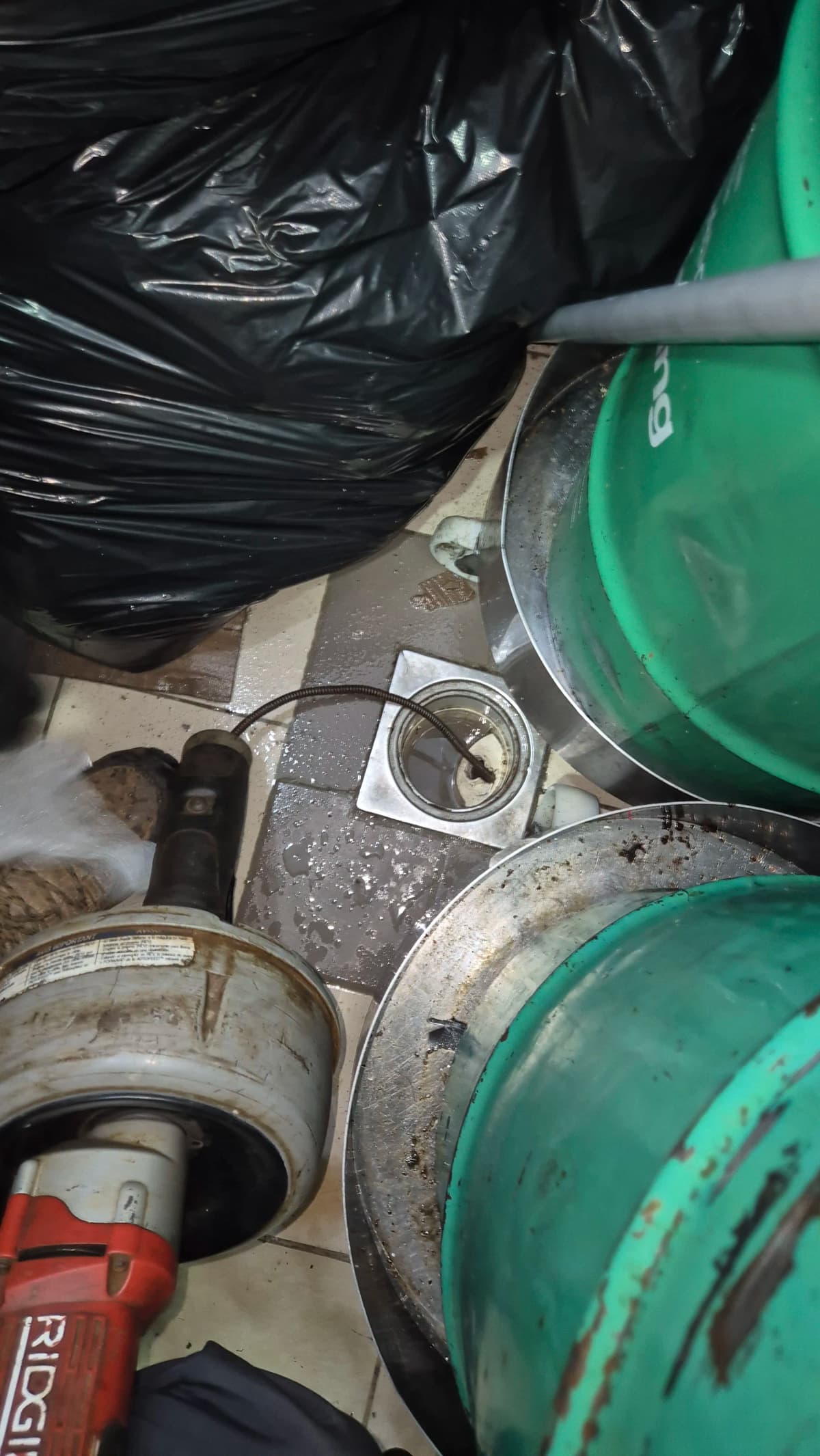 Limpieza de desagüe de lavadero